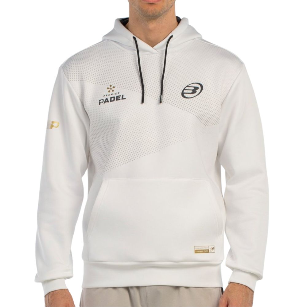 Bullpadel Hoodie Baque Premier Padel Heren Wit