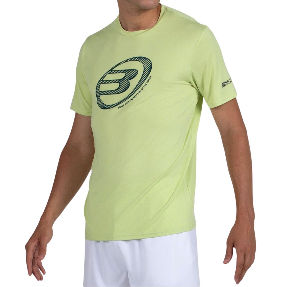 Bullpadel T-shirt Lande Heren Geel Links