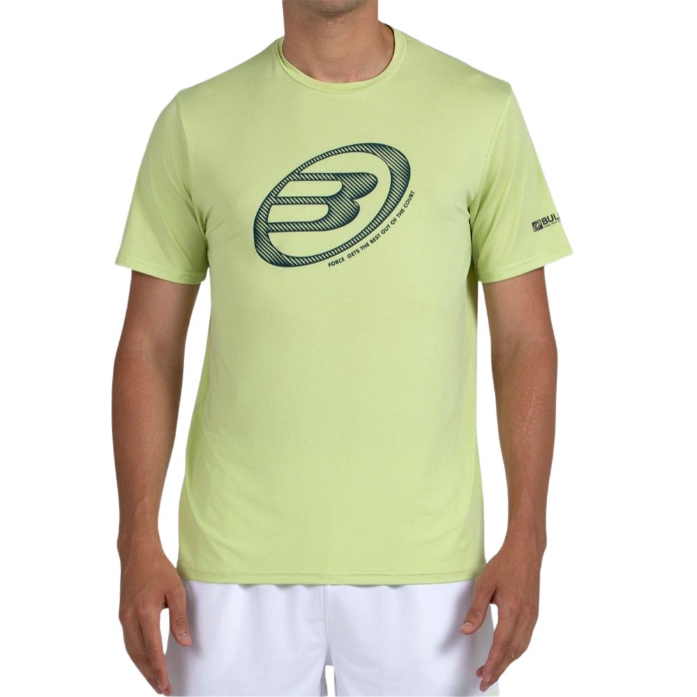Bullpadel T-shirt Lande Heren Geel Voorkant