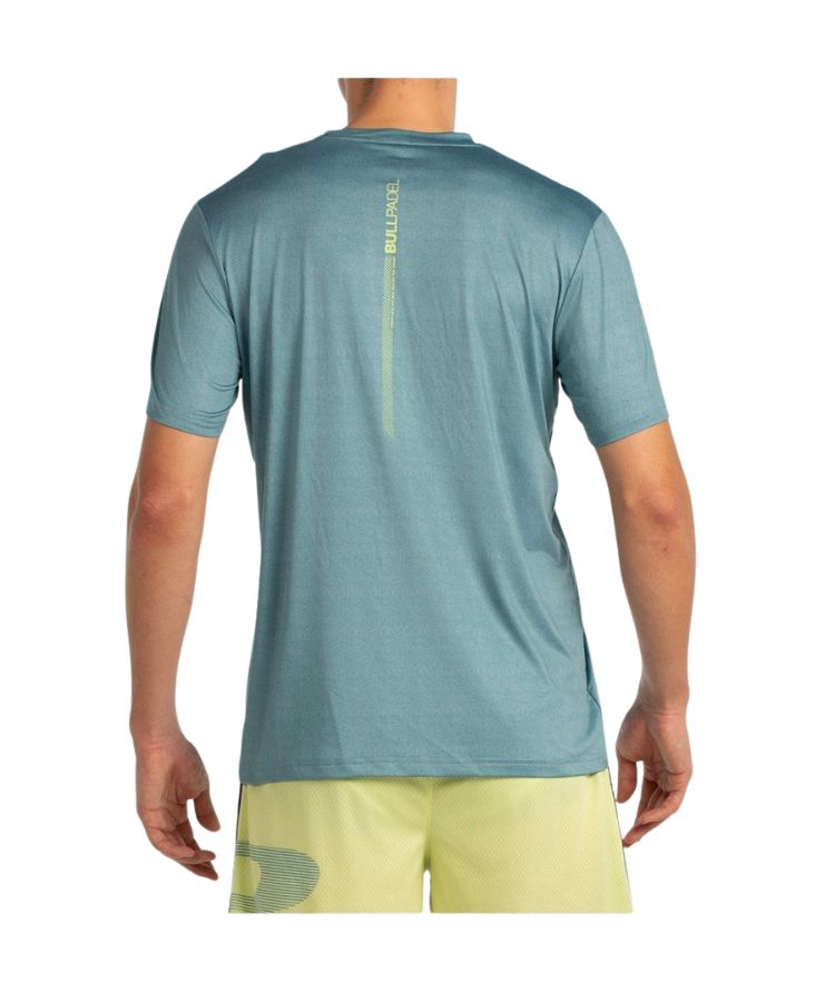 Bullpadel T-shirt Lande Heren Groen achterkant