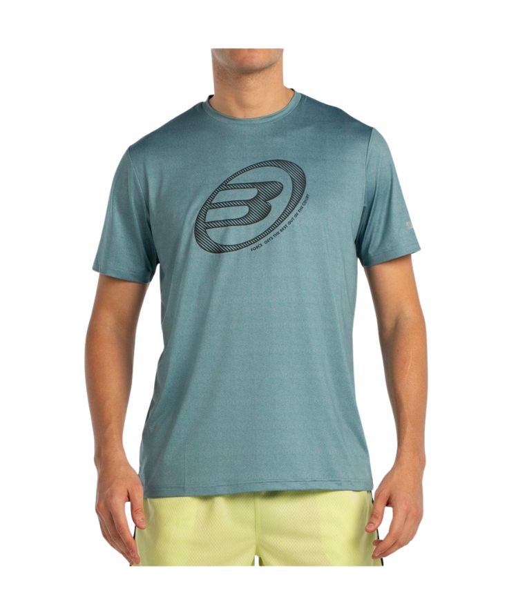 Bullpadel T-shirt Lande Heren Groen voorkant
