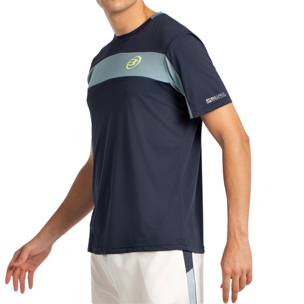Bullpadel T-shirt Libio Heren Blauw Links