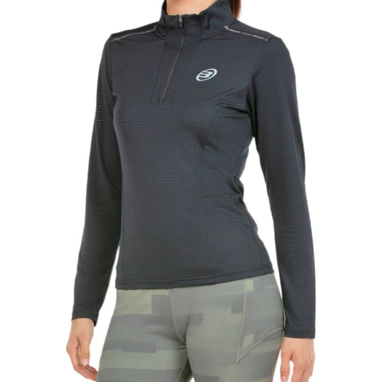Bullpadel Nogais Half-Zipp Shirt Damen Schwarz