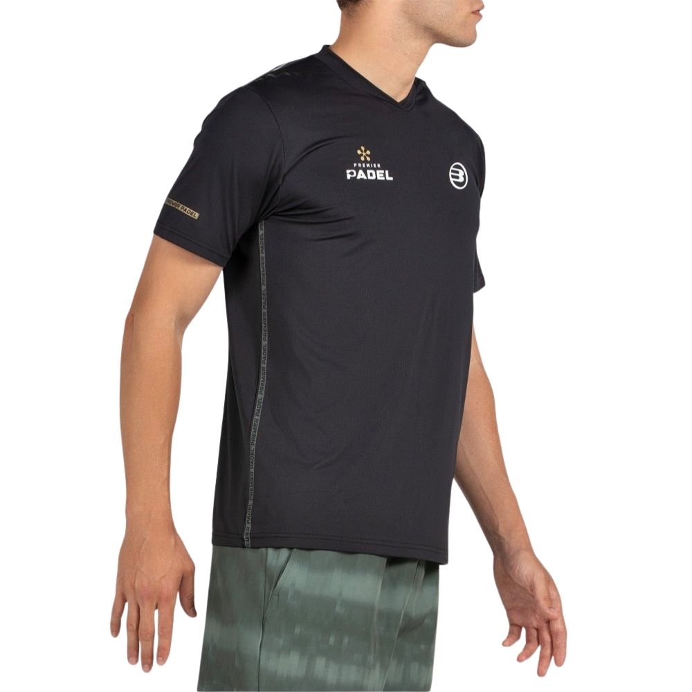 Bullpadel-Shirt Perico Padel Herren Schwarz