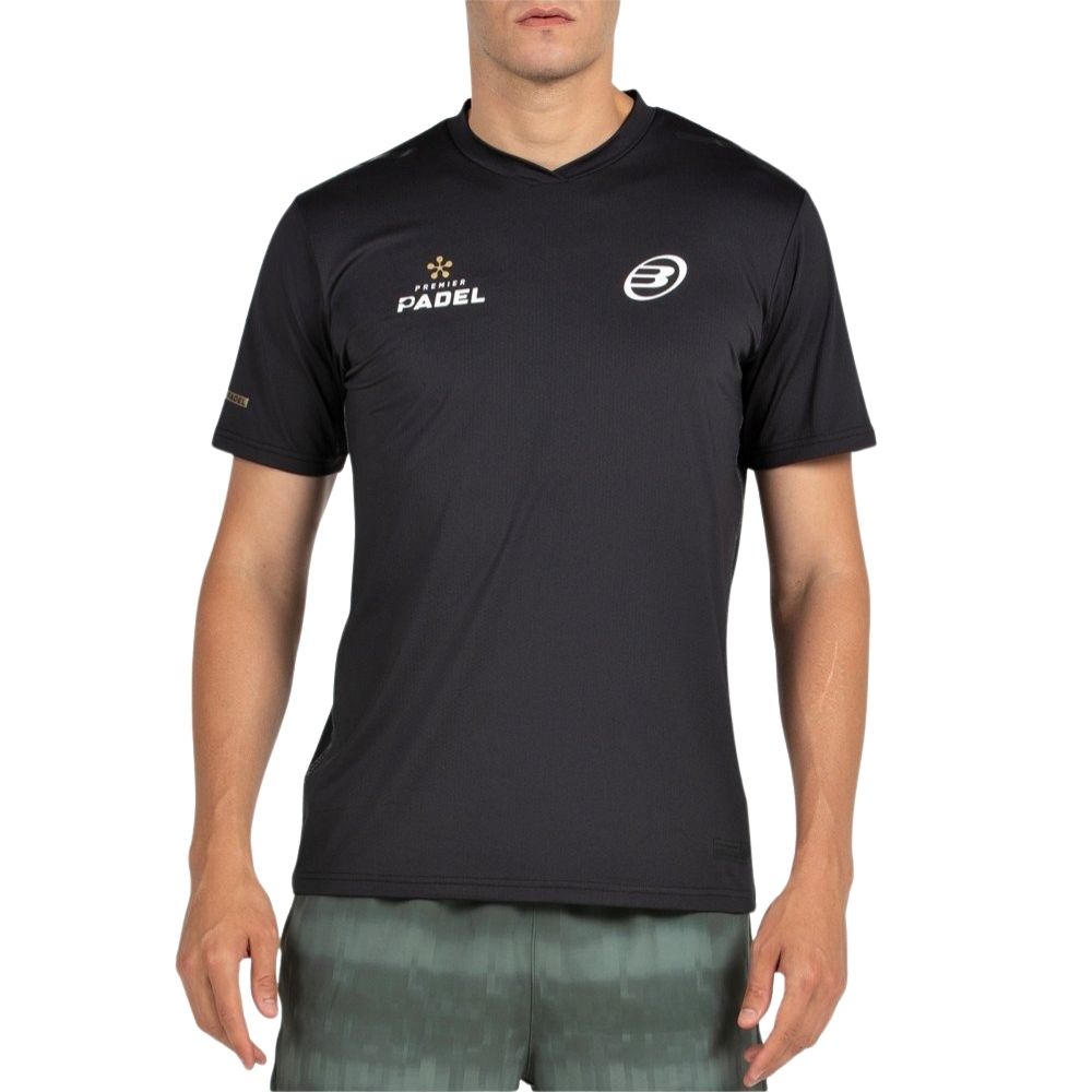 Bullpadel-Shirt Perico Padel Herren Schwarz