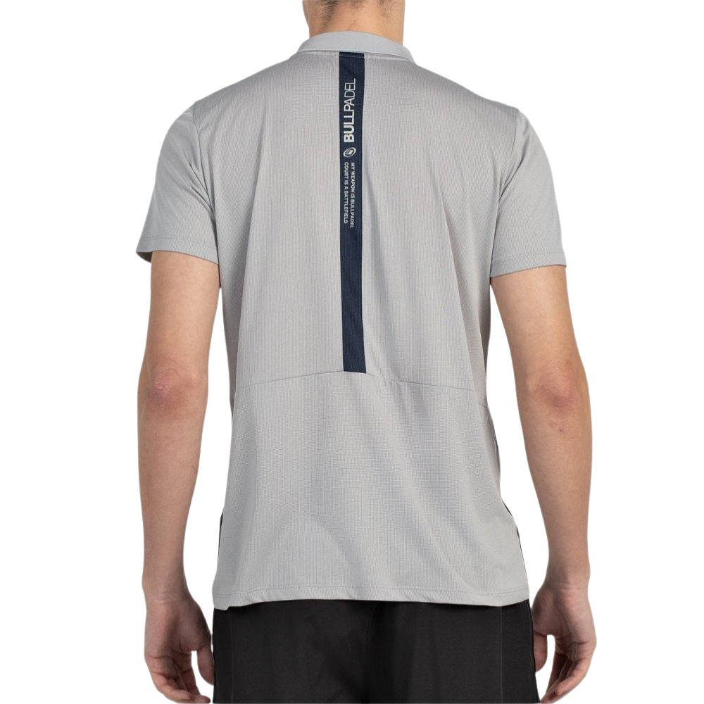 Bullpadel Polo Balto Heren Grijs Achterkant