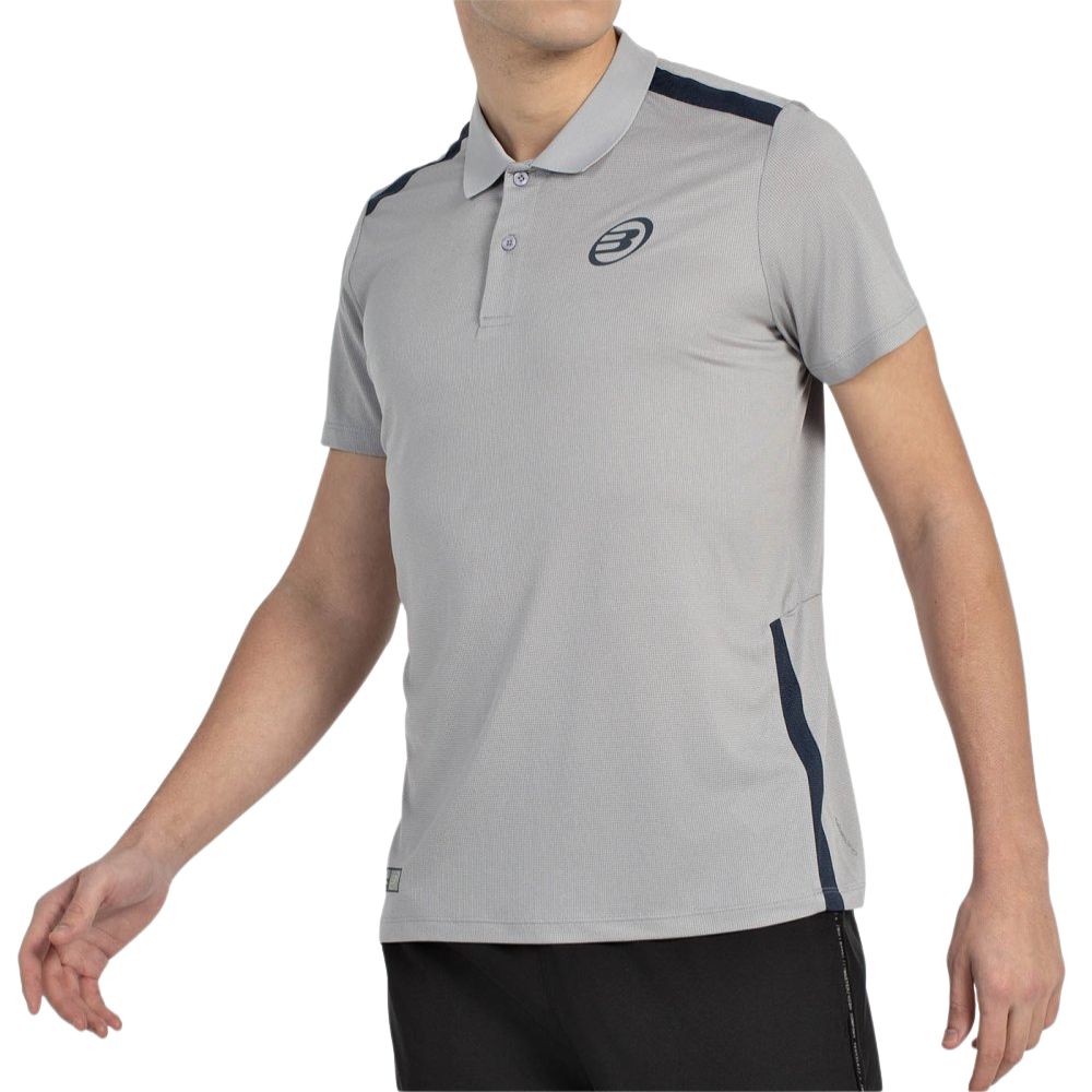 Bullpadel Polo Balto Heren Grijs Schuinvoor
