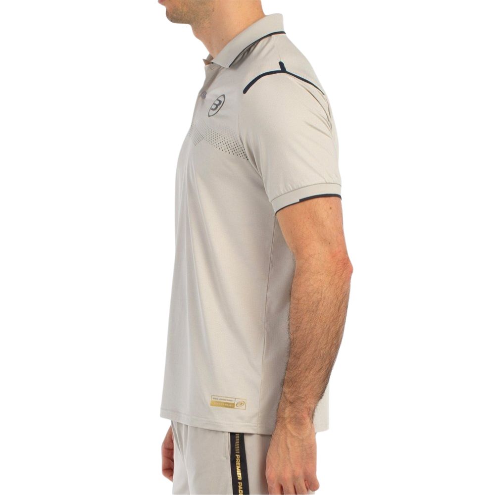 Bullpadel Polo Bramo Heren Grijs Zijkant Links