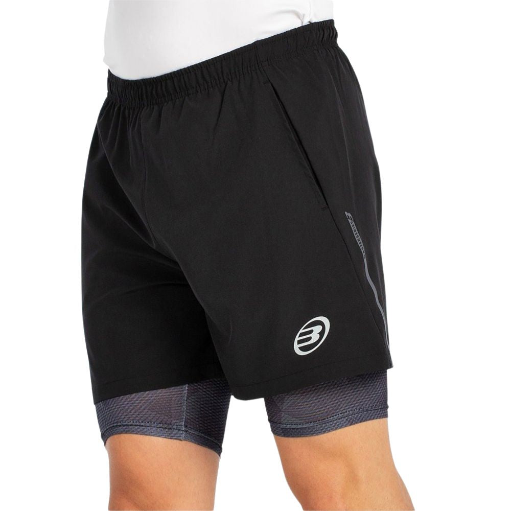 Bullpadel Short Manzan Heren Zwart Links
