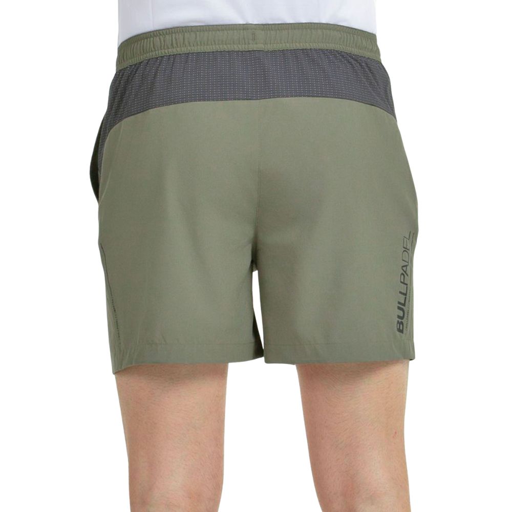 Bullpadel Short Muinos Heren Kaki Achterkant