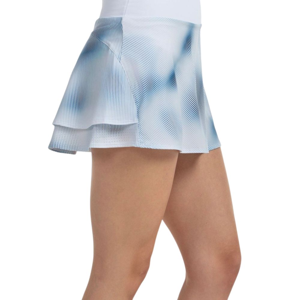 Bullpadel Skirt Dauga Dames Wit Blauw Rechts