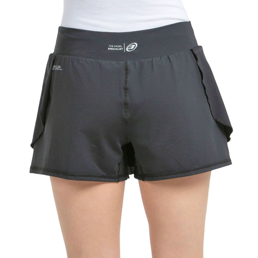 Bullpadel Skort Adrar Dames Zwart Achterkant