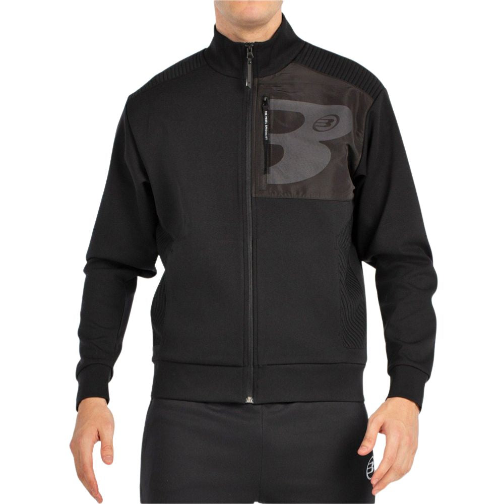 Bullpadel Sweatshirt Breen Heren Zwart Voorkant