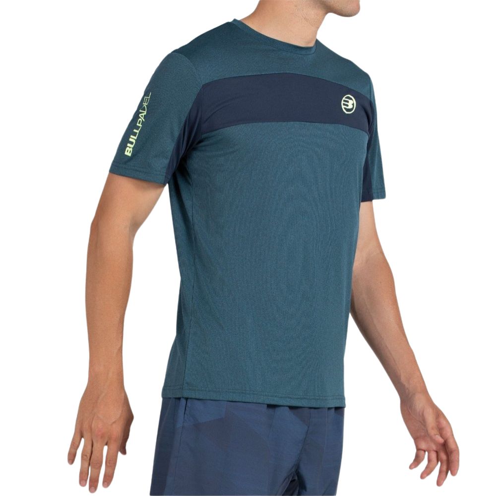 Bullpadel T-shirt Libio Heren Groen Rechts