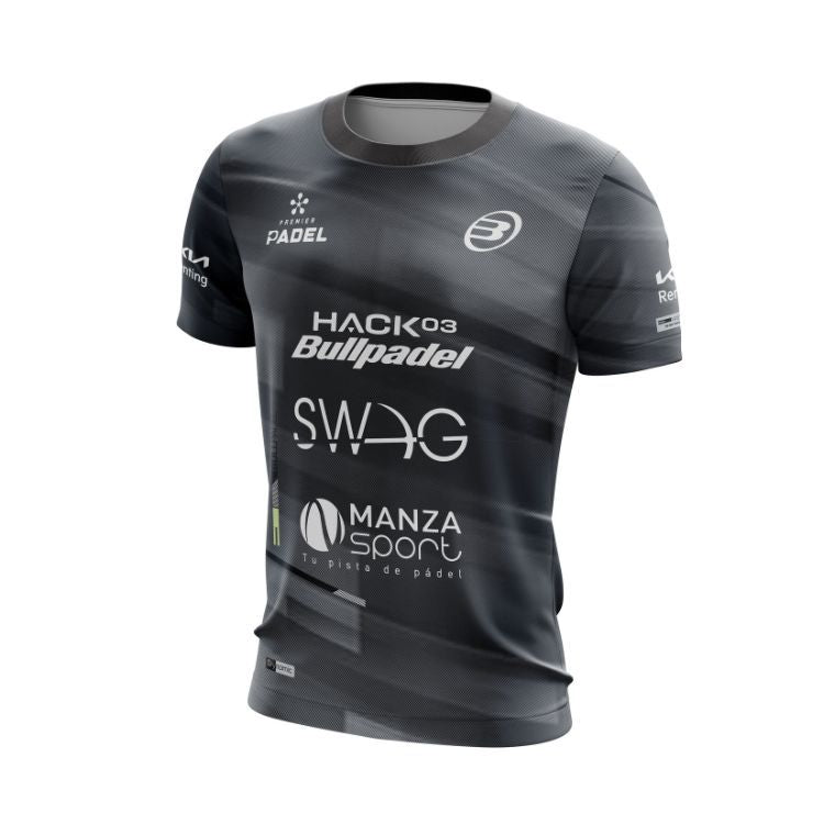 Bullpadel Shirt Adula PN Junior Zwart