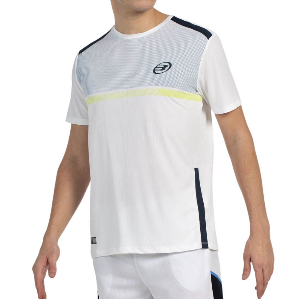 Bullpadel T-shirt Bilao Heren Wit Voorkant