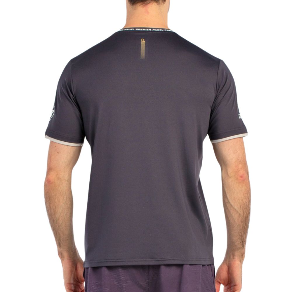 Bullpadel T-shirt Bises Heren Carbon Achterkant