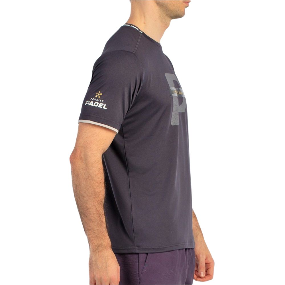 Bullpadel T-shirt Bises Heren Carbon Rechts
