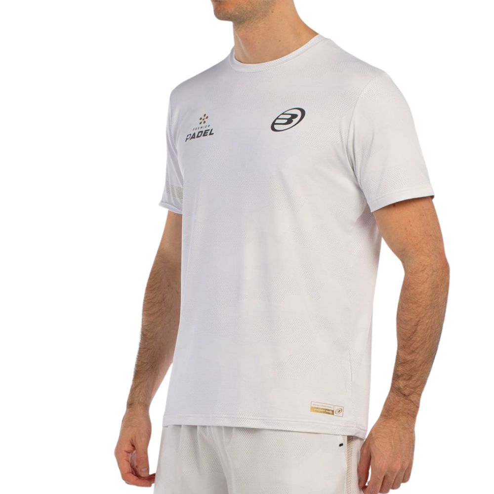 Bullpadel T-shirt Bizme Heren Wit Voorkant