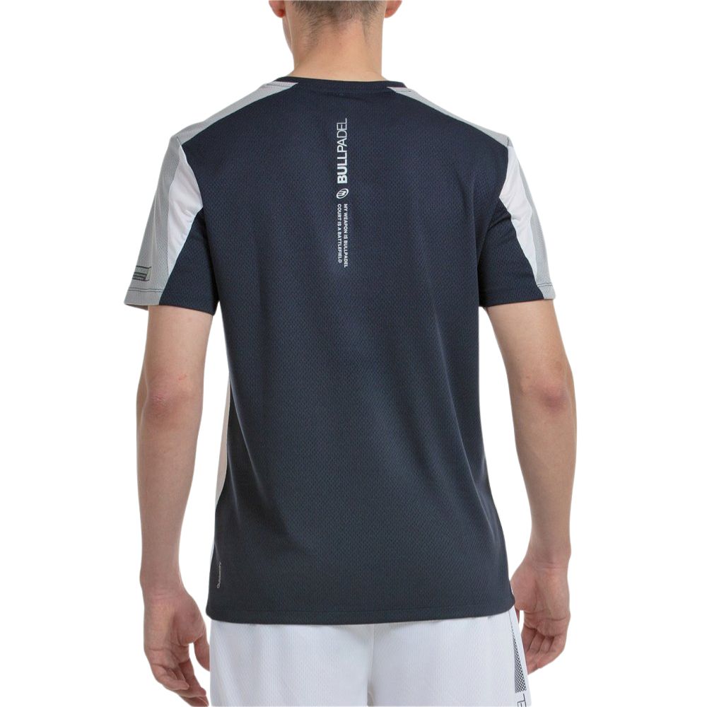 Bullpadel T-shirt Brego Heren Wit Achterkant