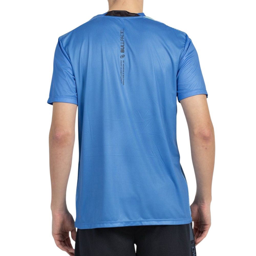 Bullpadel T-shirt Brumo Heren Blauw Achteraanzicht