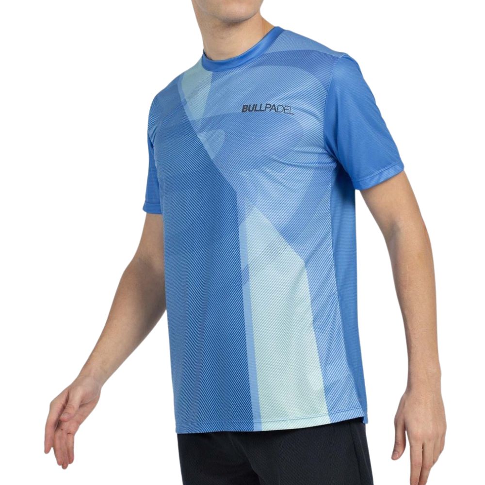 Bullpadel T-shirt Brumo Heren Blauw Zijaanzicht