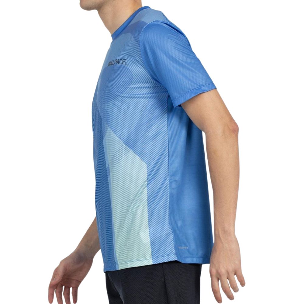 Bullpadel T-shirt Brumo Heren Blauw Zijkant