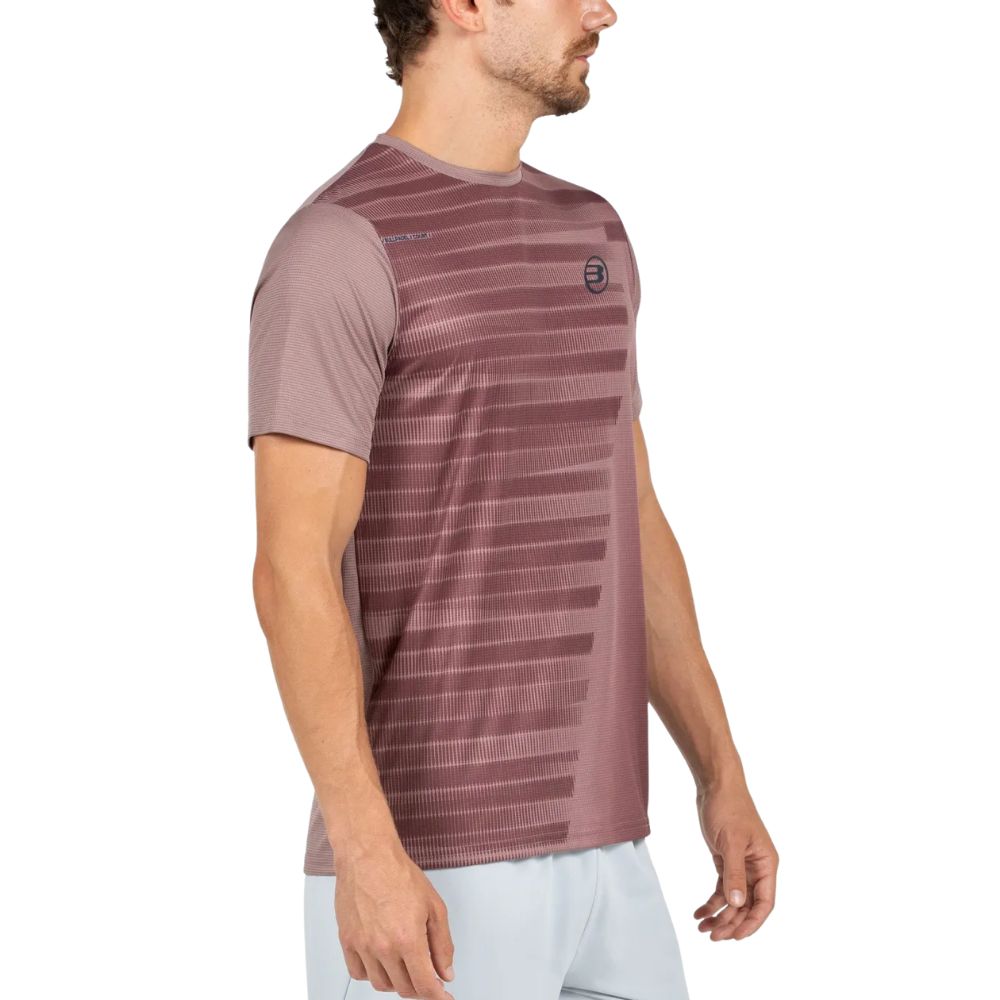 Bullpadel T-shirt Cori Heren Bruin Zijkant