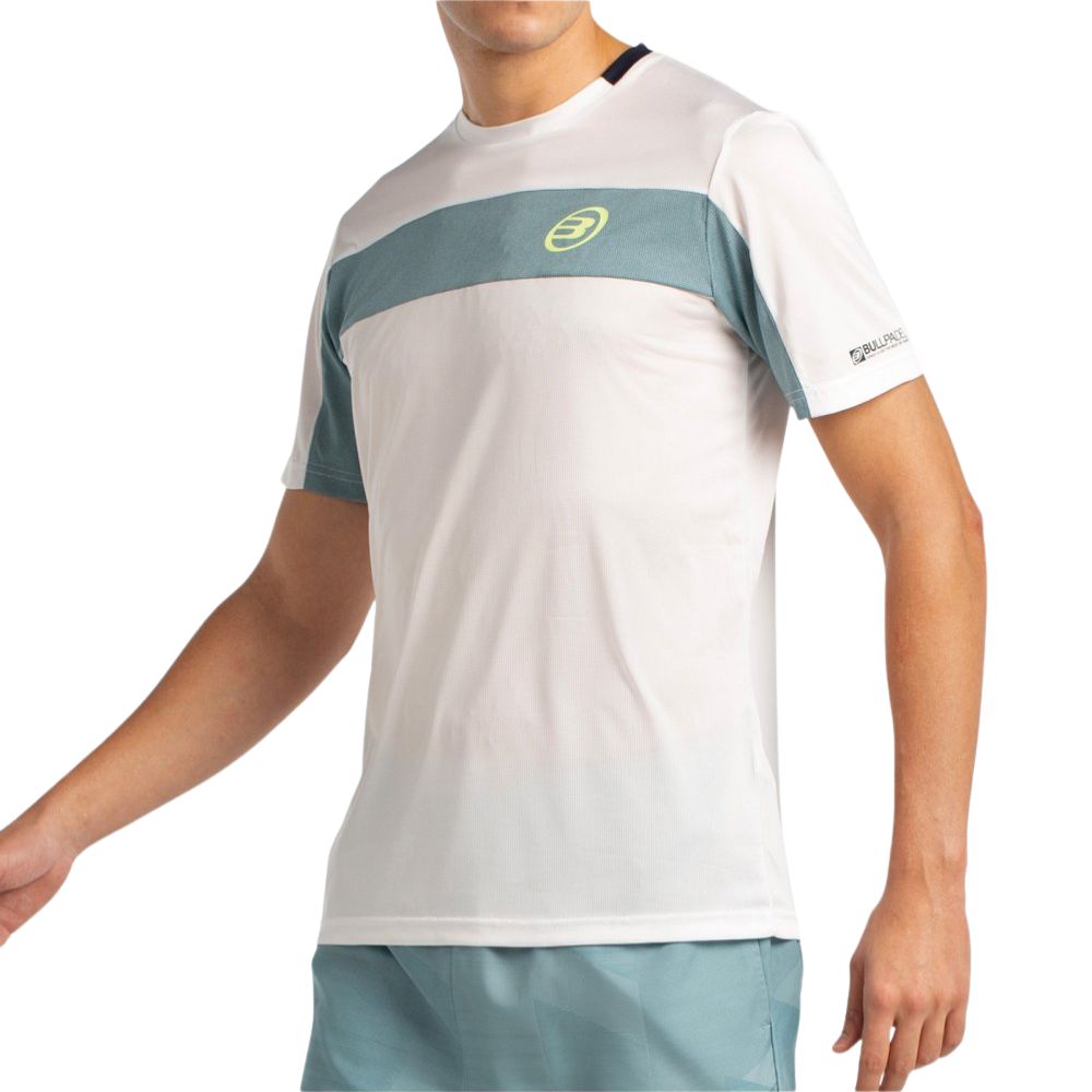 Bullpadel T-shirt Libio Heren Wit Zijkant
