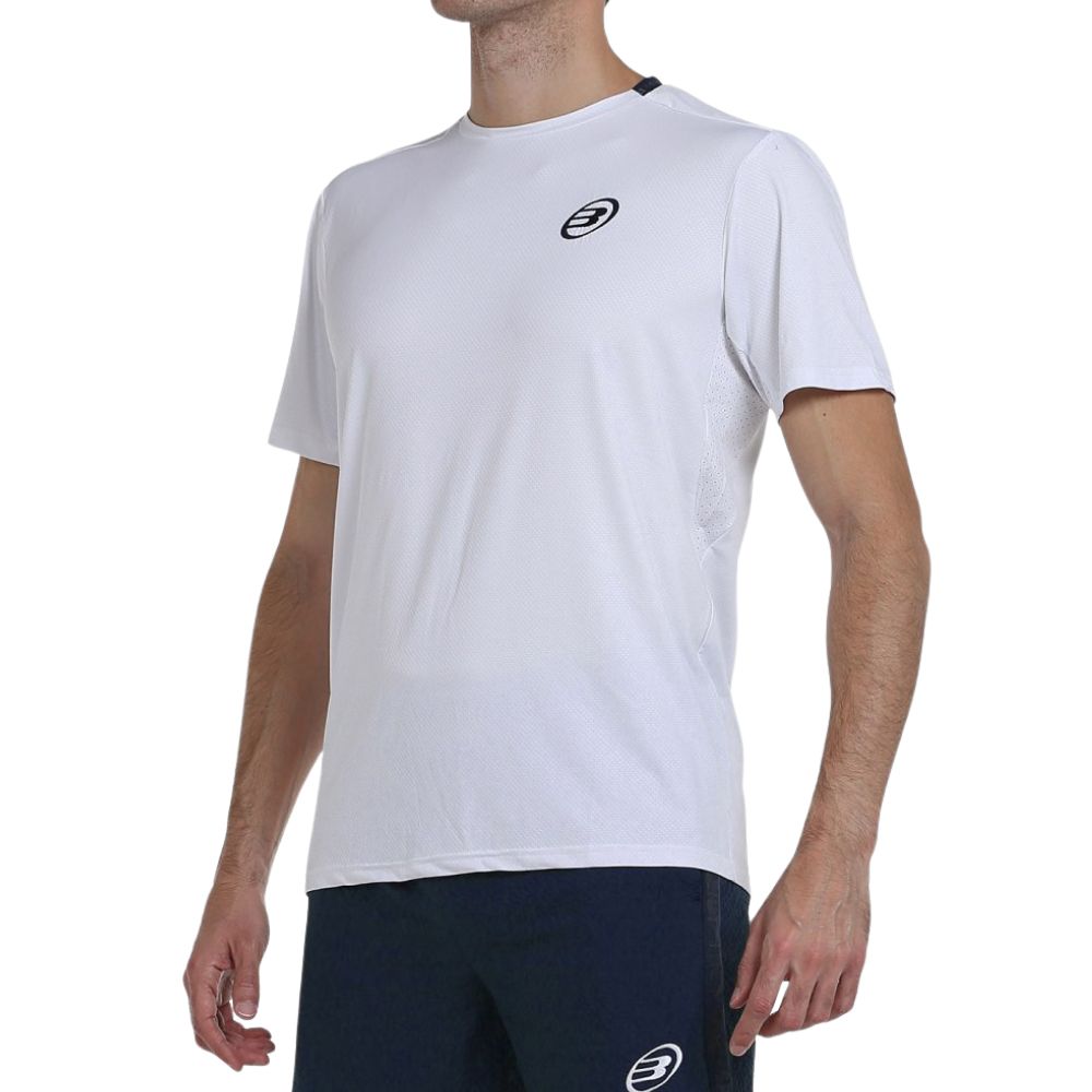 Bullpadel T-shirt Lili 25V Heren Wit Voorkant