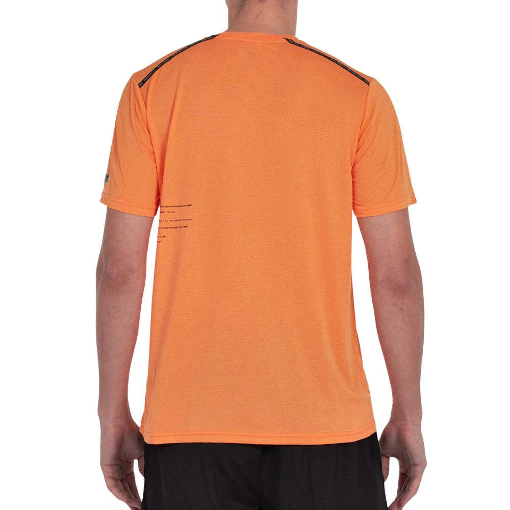 Bullpadel T-shirt Mesia Heren Oranje Achterkant