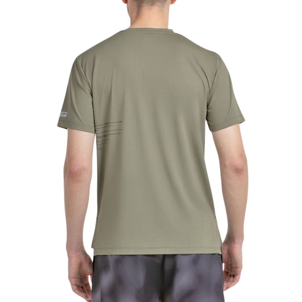 Bullpadel T-shirt Monda Heren Kaki Achterzijde