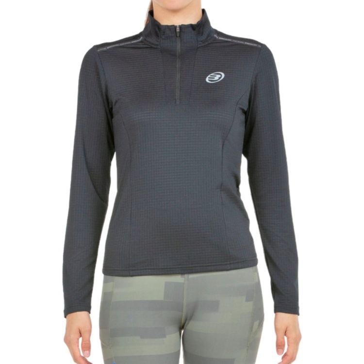 Bullpadel Nogais Half-Zipp Shirt Damen Schwarz