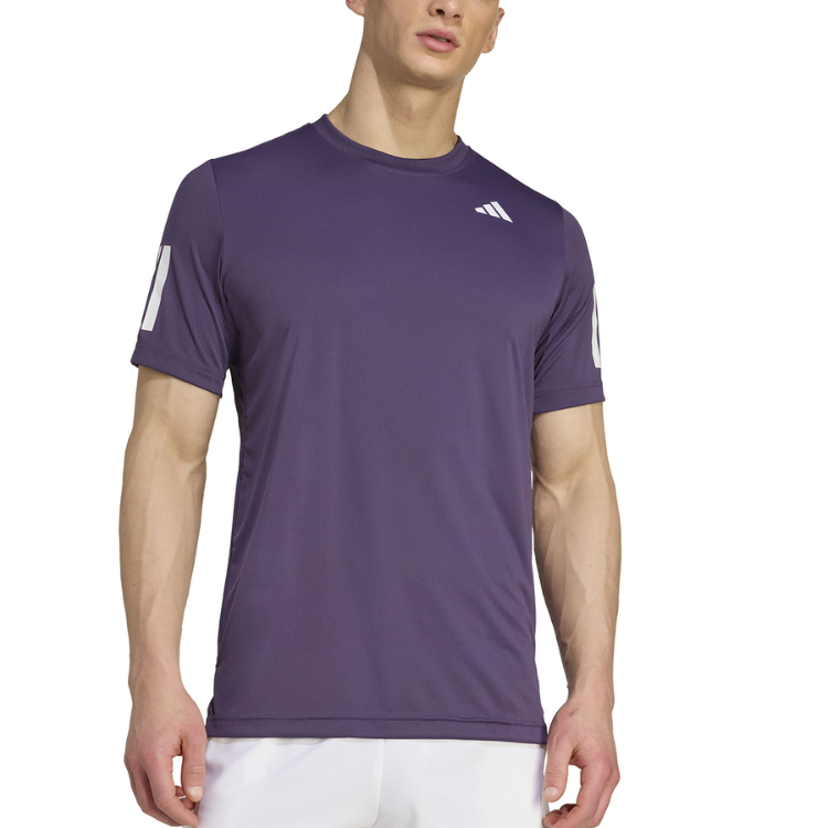 Adidas T-Shirt Club 3-Stripe Tee Paars