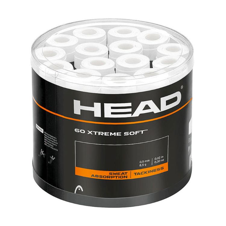 HEAD Overgrip Xtreme Softbox, 60 Stück, Weiß