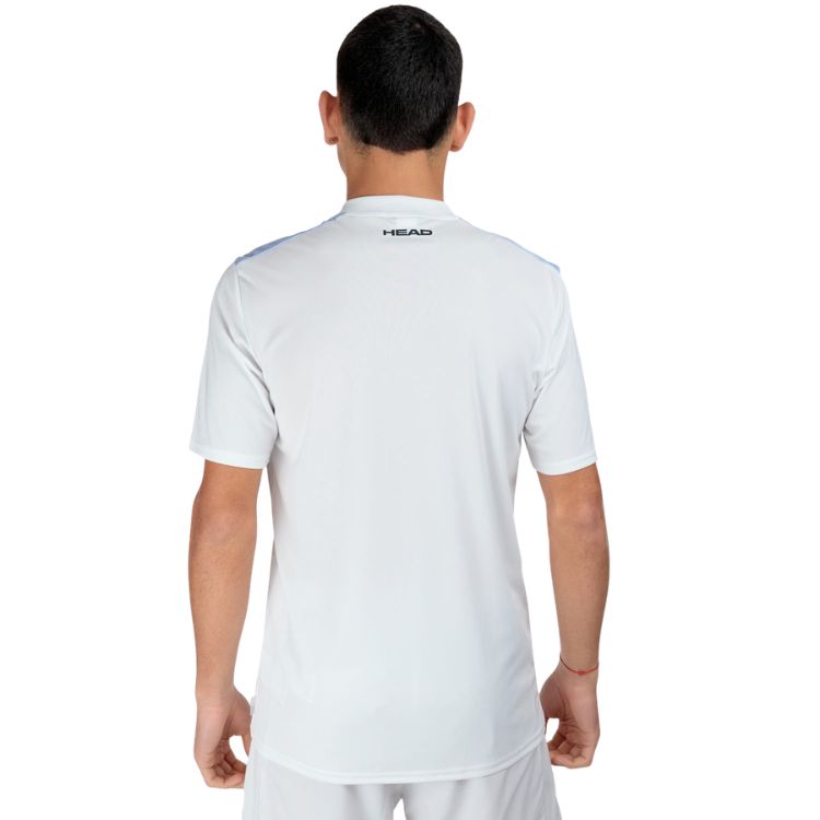 Head T-shirt Topspin Heren Wit Lila