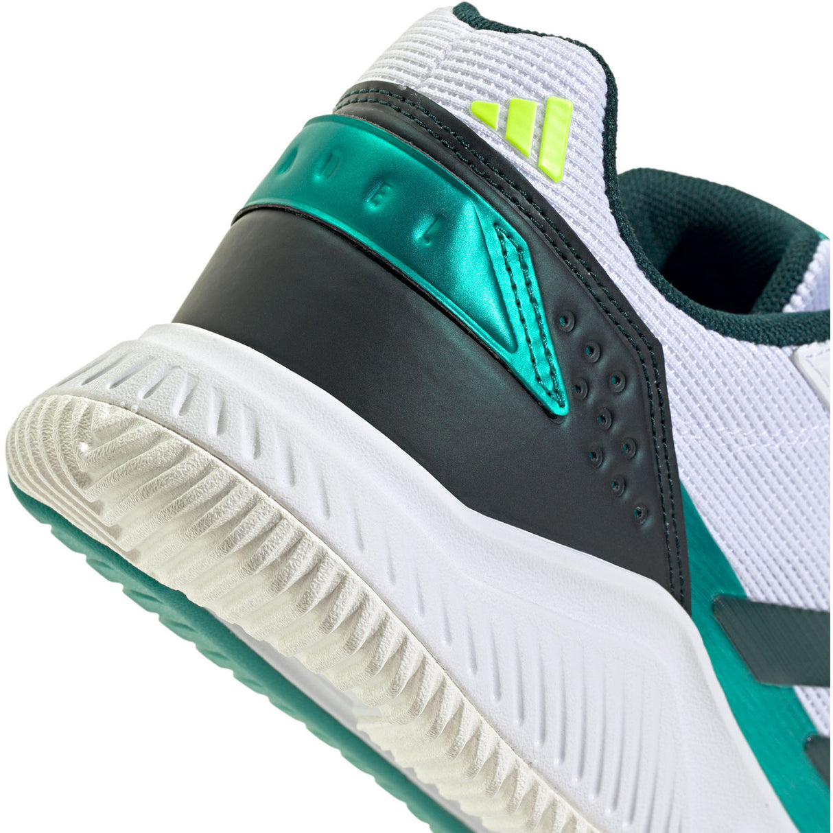 Adidas Padelschoen Courtquick Padel Heren Wit Groen