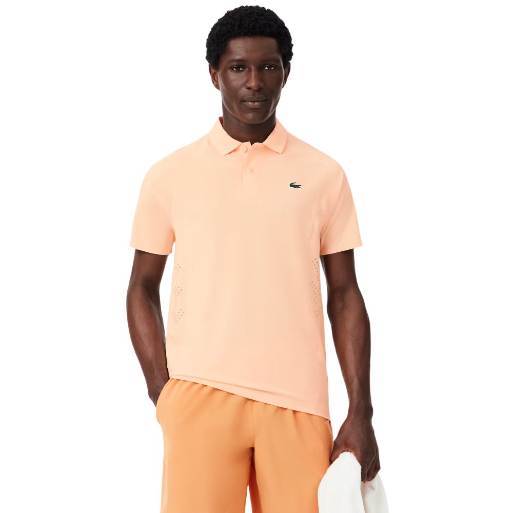 Lacoste Polo Tennis Novak Djokovic On Court Heren Oranje
