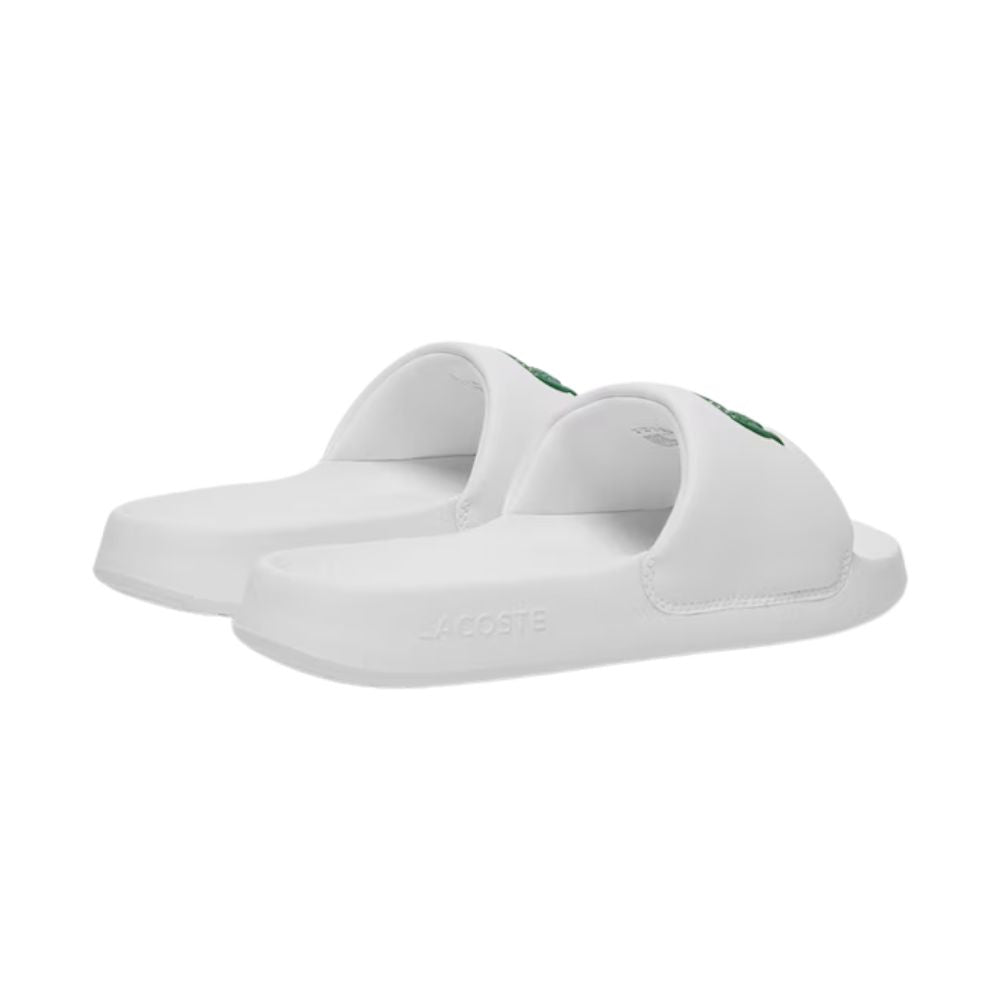 Lacoste Slippers Serve Slide 1.0 Heren Wit Groen Achterkant