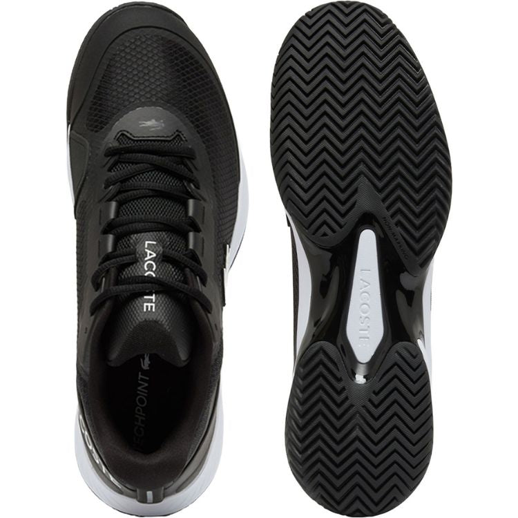 Lacoste Tennisschuh Padelschuh Tech Point Clay Herren Schwarz