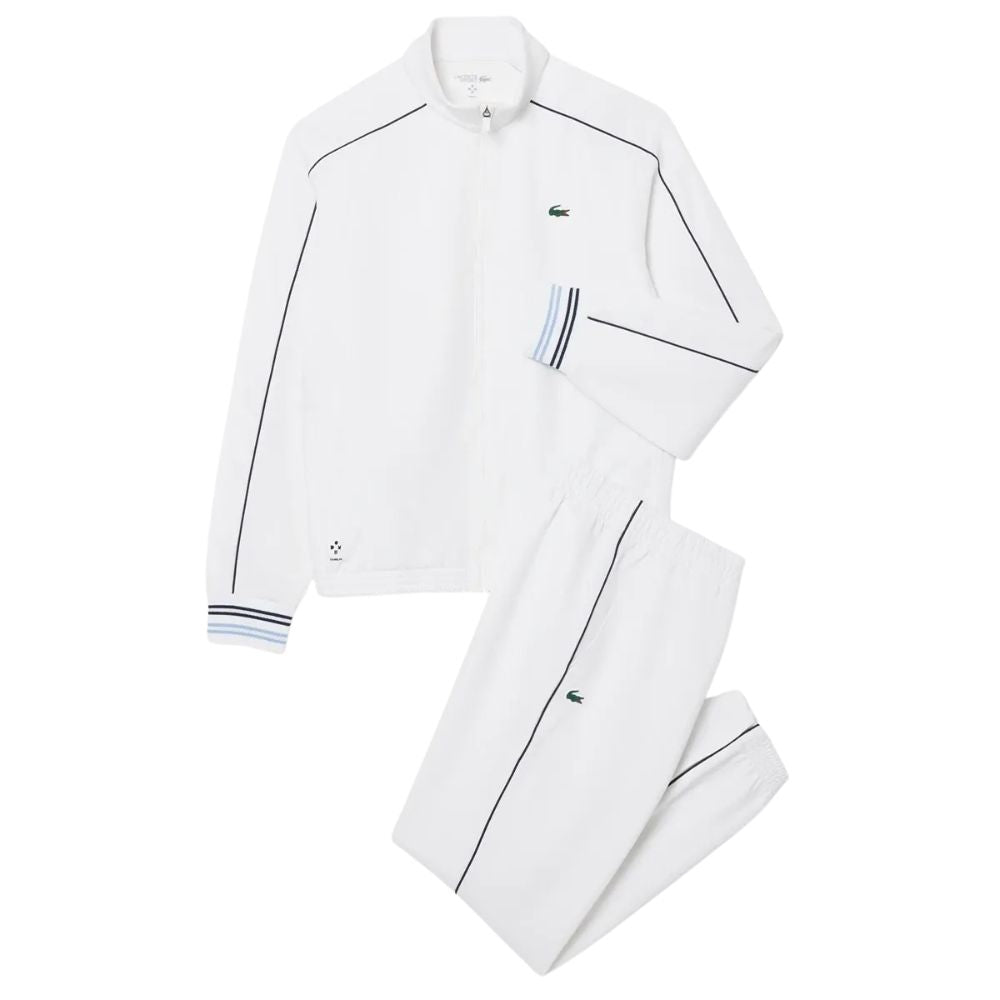 Lacoste Trainingspak Tennis Jogger Set Medvedev Heren Wit