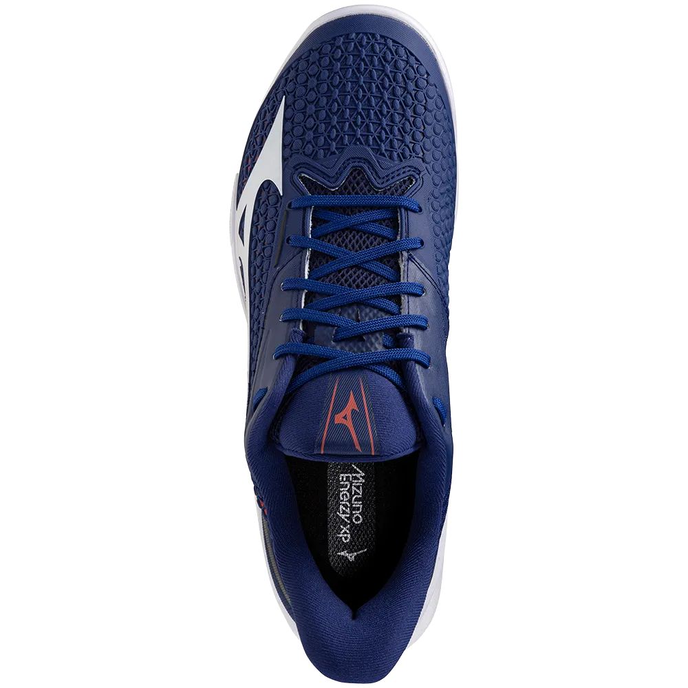 Mizuno Tennisschoen Padelschoen Wave Exceed Tour 7 CC Heren Blauw Wit Bovenkant
