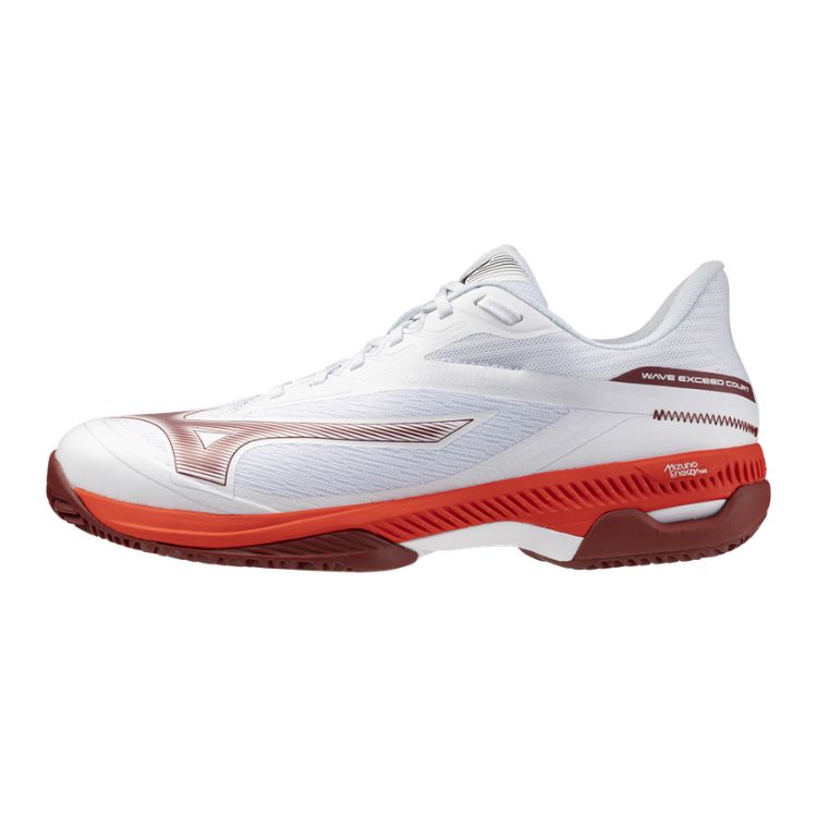 Mizuno Tennisschoen Padelschoen Wave Exceed Court CC Heren Wit Rood