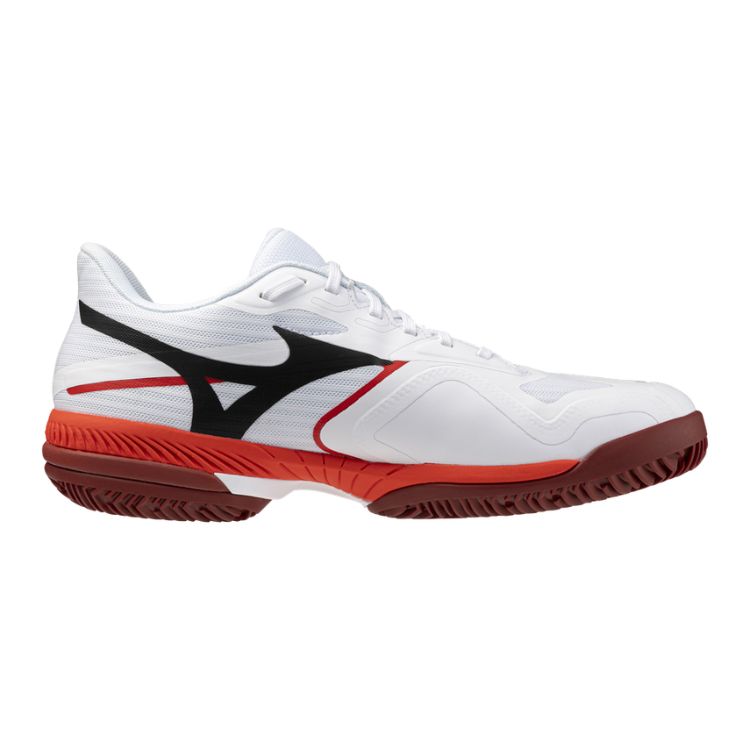 Mizuno Tennisschoen Padelschoen Wave Exceed Court CC Heren Wit Rood