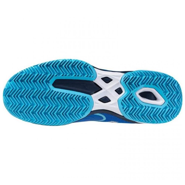 Blauwe Mizuno tennisschoen