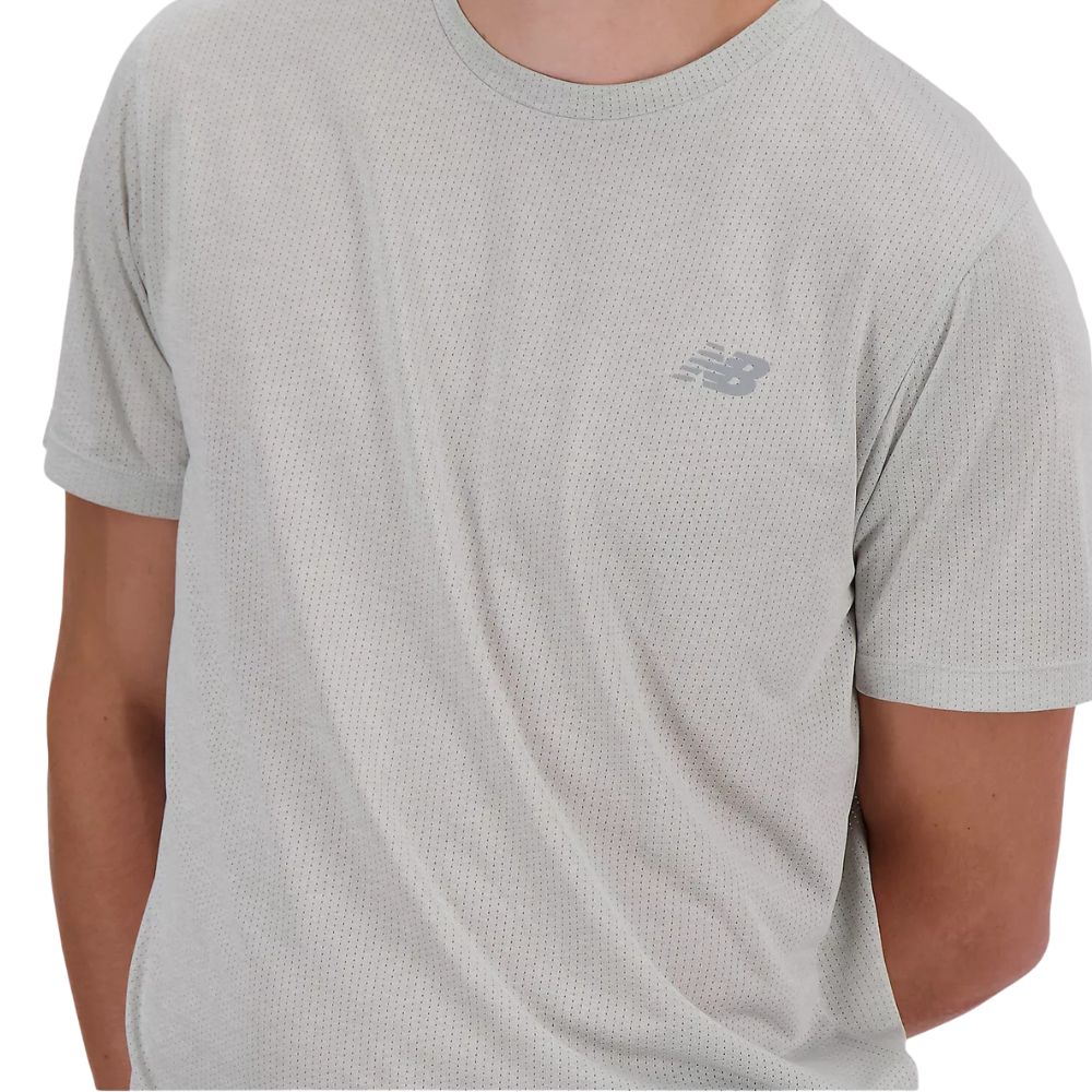 New Balance T-Shirt Athletics Herren Grau