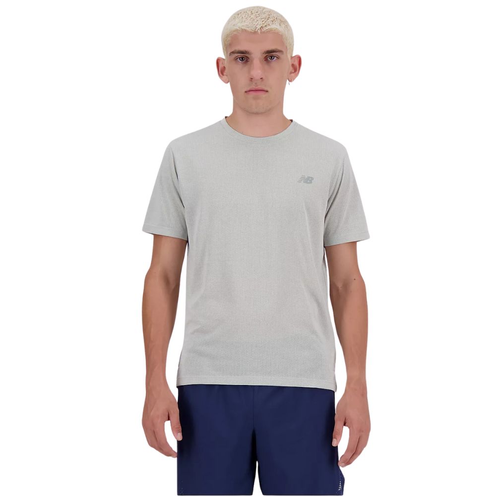 New Balance T-Shirt Athletics Herren Grau