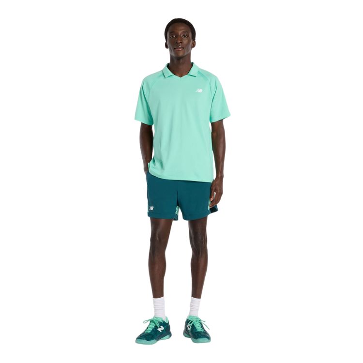 New Balance Polo Tournament Novelty Heren Groen