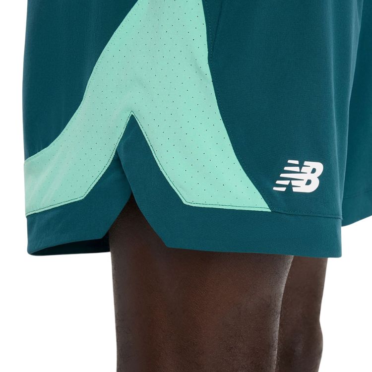 New Balance Short Tournament Novelty Heren Groen