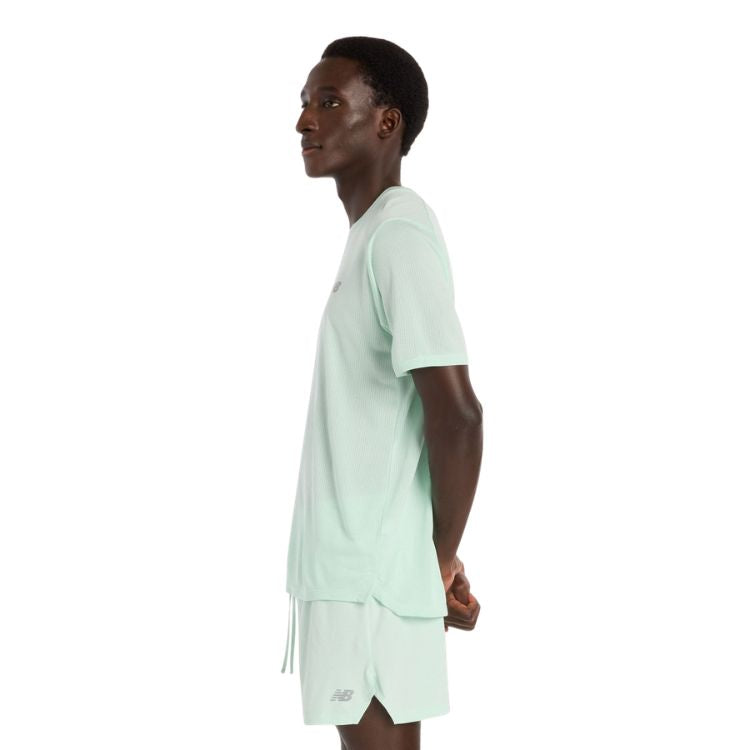 New Balance T-Shirt Athletics Herren Hellgrün